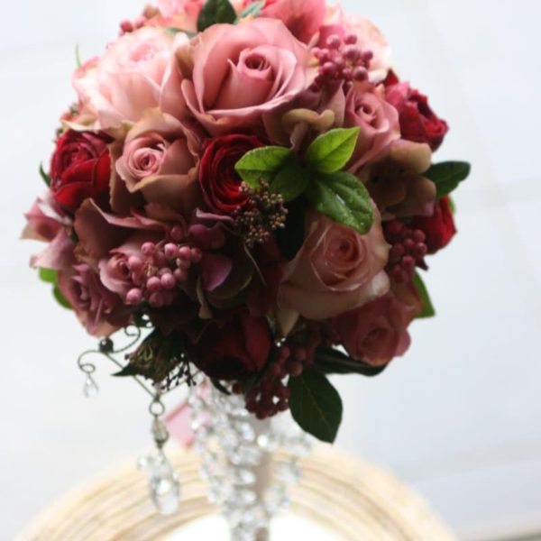 カラーブーケ008-ラウンドスタイル