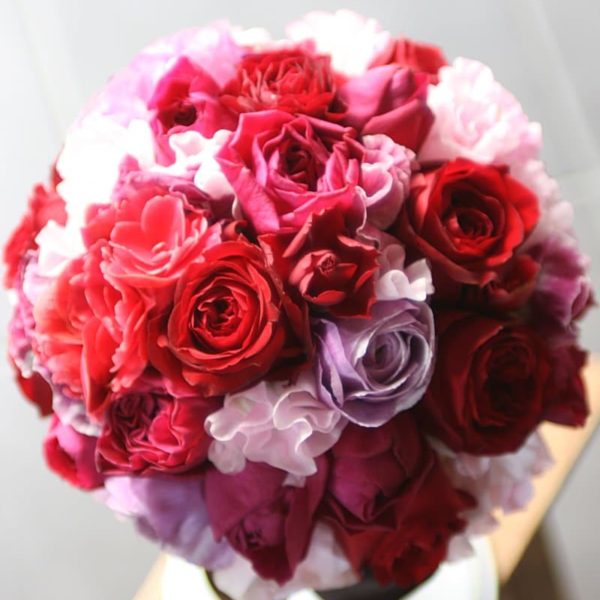 カラーブーケ018-ラウンドスタイル