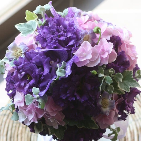 カラーブーケ017-ラウンドスタイル