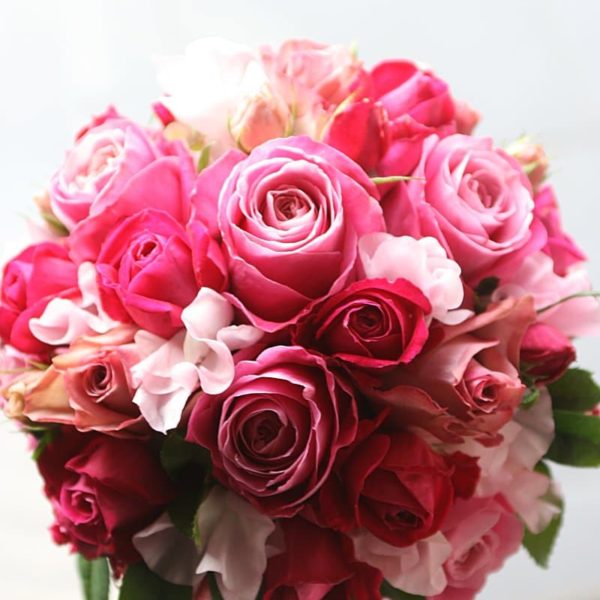 カラーブーケ012-ラウンドスタイル