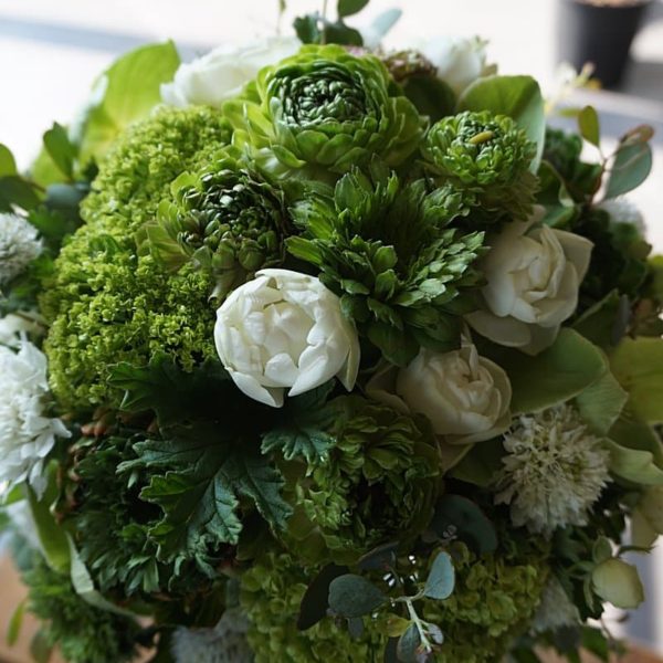 ウェディングブーケ019-ラウンドスタイル
